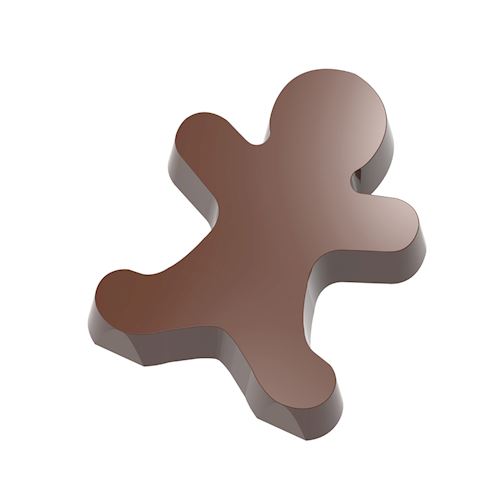 Chocoladevorm magneet gingerbread man