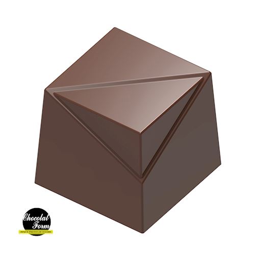 Chocoladevorm kubus met hoek