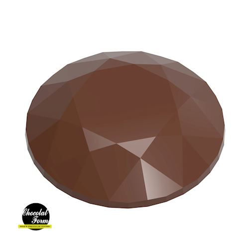 Chocoladevorm ronde diamant