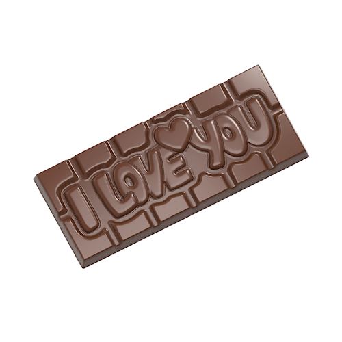 Chocoladevorm tablet I love you