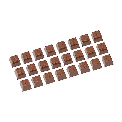 Chocoladevorm deel 1 alfabet 24 fig.