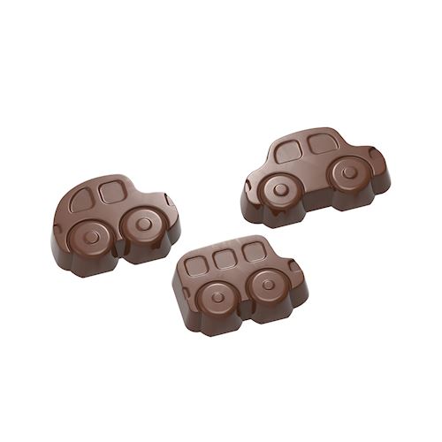 Chocoladevorm auto's 3 fig.