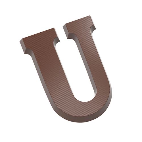 Chocoladevorm letter U 200 gr