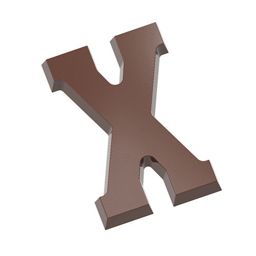 Chocoladevorm letter X 200 gr