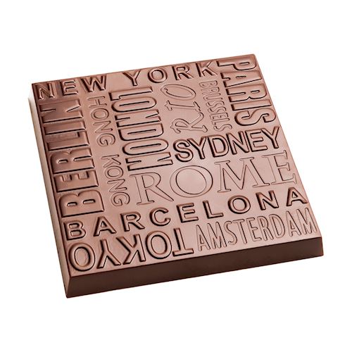 Chocoladevorm tablet city names