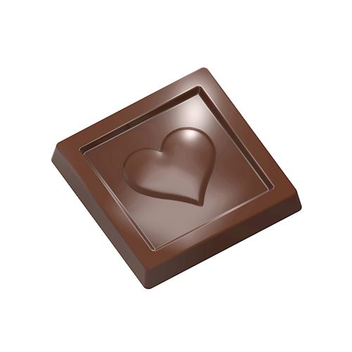 Chocoladevorm caraque hartje