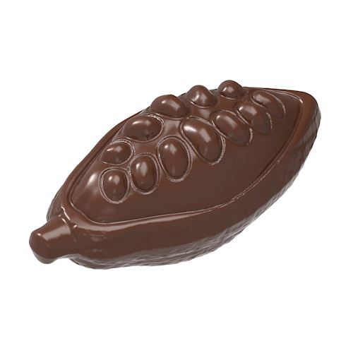 Chocoladevorm cacaoboon open