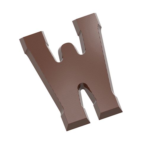 Chocoladevorm letter W 135 gr