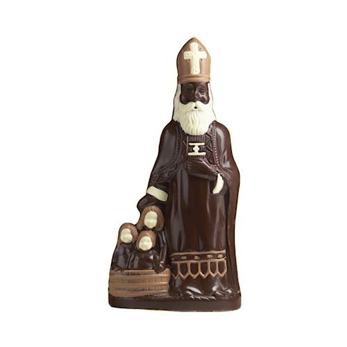 Chocoladevorm Sinterklaas en kind