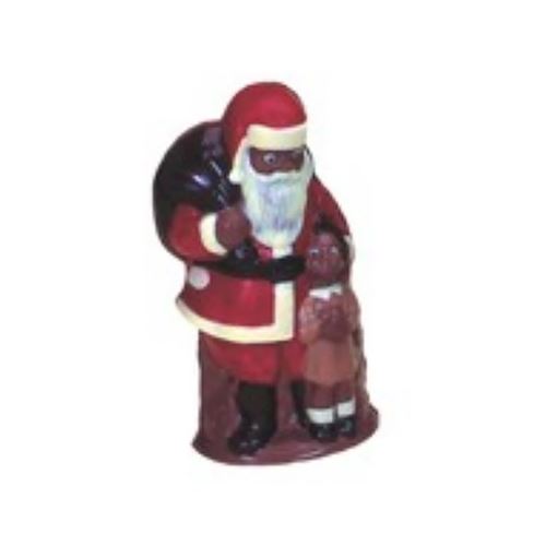 Chocoladevorm kerstman met kind 140 mm