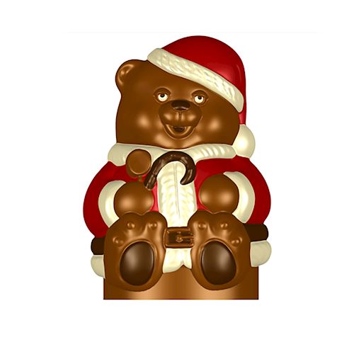 Chocoladevorm Kerstbeer 80 mm