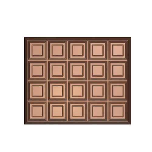 Chocoladevorm blok 2 kg