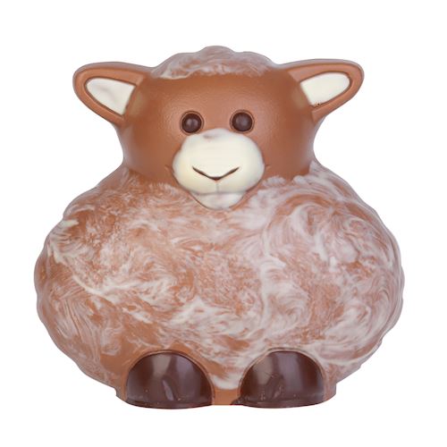 Chocoladevorm bolvormig schaap "Molly" 101 mm