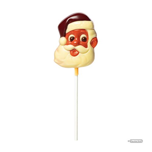 Chocoladevorm lolly Kerstman 65 mm
