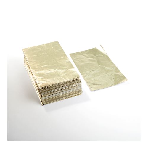 Goudkleurige aluminium vellen voor ballotin 500 gr