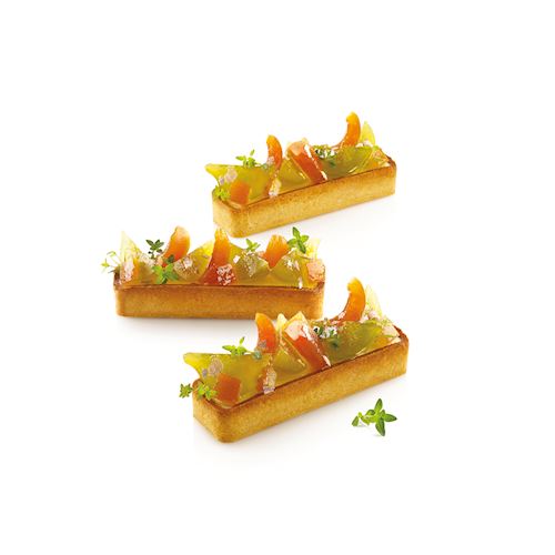 Silikomart Tarte Ring Rechthoekig 120 x 35 mm - 6 pcs