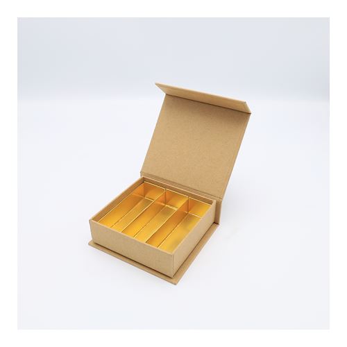 Luxe magneetdoos kraft met 3 rijen - 24 pcs