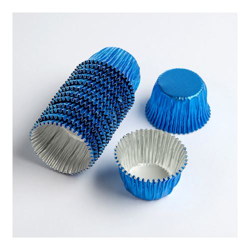 Aluminium cuvet blauw - 1250 pcs