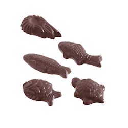 Chocoladevorm karak zeedieren 5 fig.