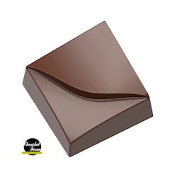 Chocoladevorm praline vierkant met lijn