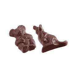 Chocoladevorm kangoeroe en koala 2 fig.