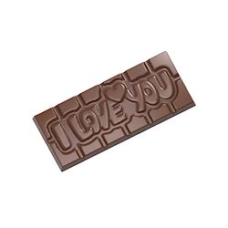 Chocoladevorm tablet I love you