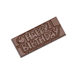 Chocoladevorm tablet Happy Birthday