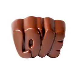 Chocoladevorm love praline
