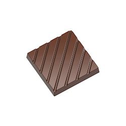 Chocoladevorm karak met lijntjes