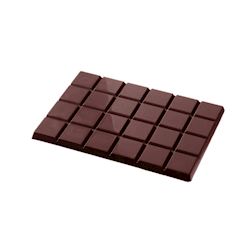 Chocoladevorm tablet 4x6 plat 210 gr