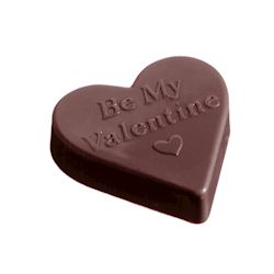 Chocoladevorm hart valentine