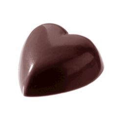 Chocoladevorm hart 6x6 pcs