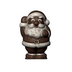 Chocoladevorm kerstman 80mm 1x3