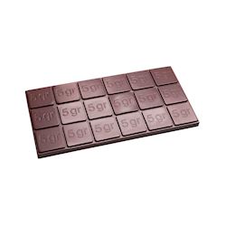Chocoladevorm tablet 18 x 5 gr rechthoek