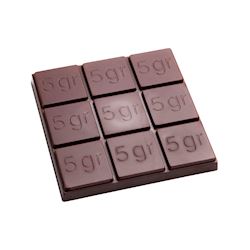 Chocoladevorm tablet 9 x 5 gr vierkant